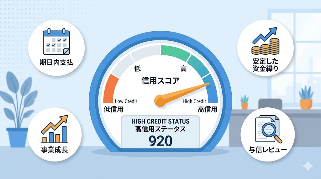 与信枠の見える化と段階的な増額申請のイメージ図