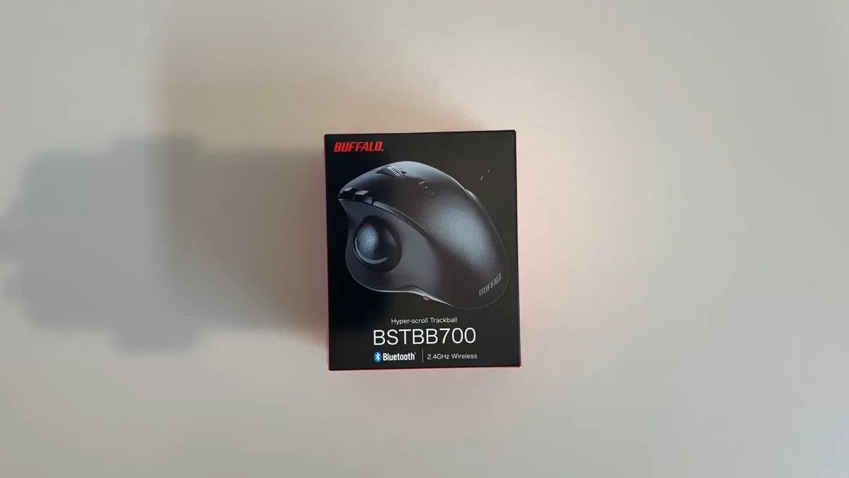 開封前のBSTBB700のパッケージを真上から見たところ