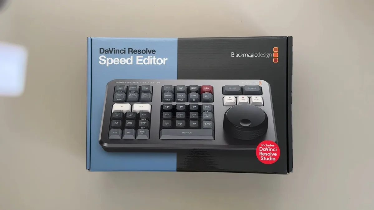 DaVinci Resolve Speed Editorのパッケージ正面